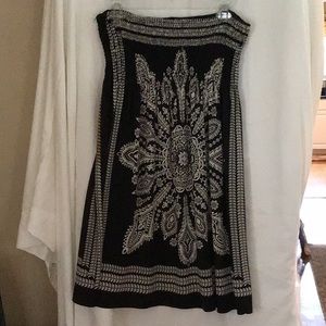 Black floral dress
